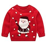 Bebé Niños Suéter Sudadera de Navidad Jersey de Invierno Camiseta Manga Larga 12-18 Meses