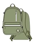 CONVERSE 10021138-A08 Straight Edge - Seasonal Color Backpack Unisex Verde