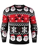 iClosam SuéTer De Hombre Navidad Cuello Redondo Esencial Pullover De Punto Jersey Sudaderas Sweater Invierno